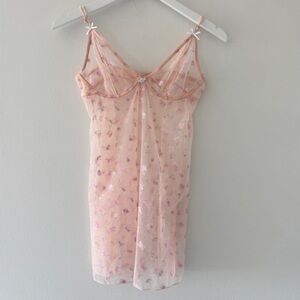 NWT SKIMS INTIMATES  ROMANTIC SHEER CHEMISE SLIP DRESS